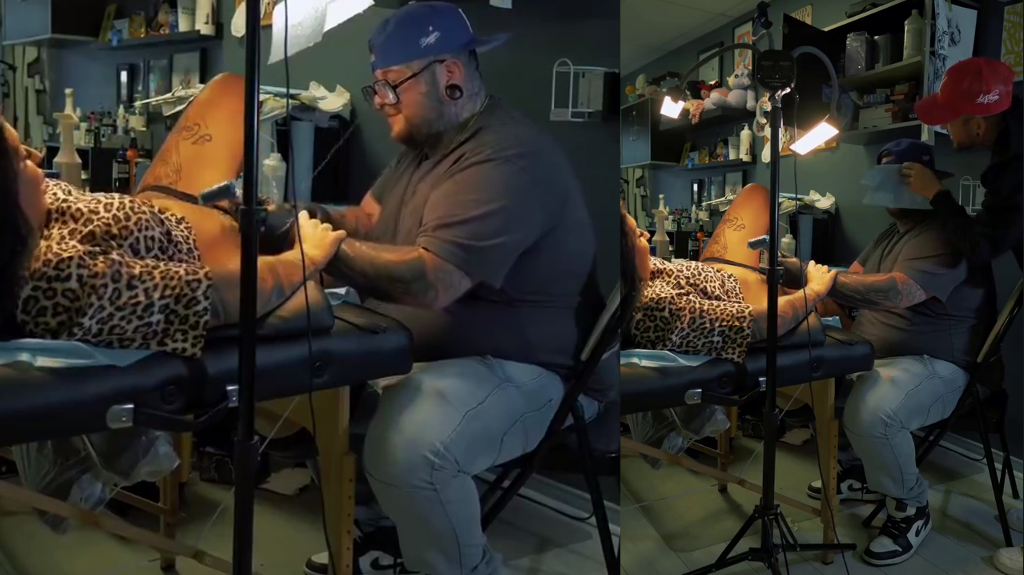 She tattooed her vagina and pisses on the tattoo artist face