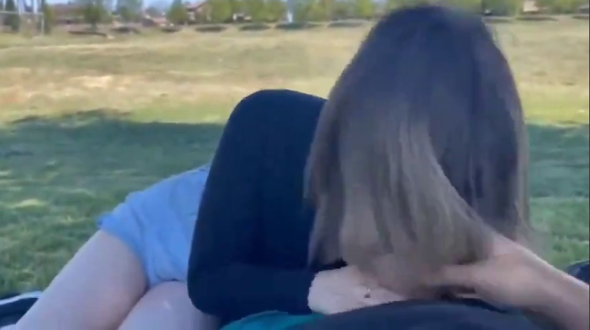 Ex Girlfriend sucks me off in a park to get our love back