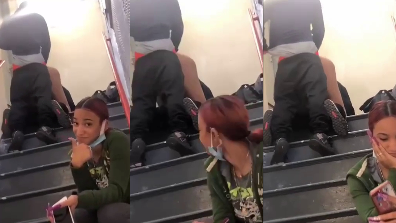 Fucking on the stairs of the University while the rest are in class