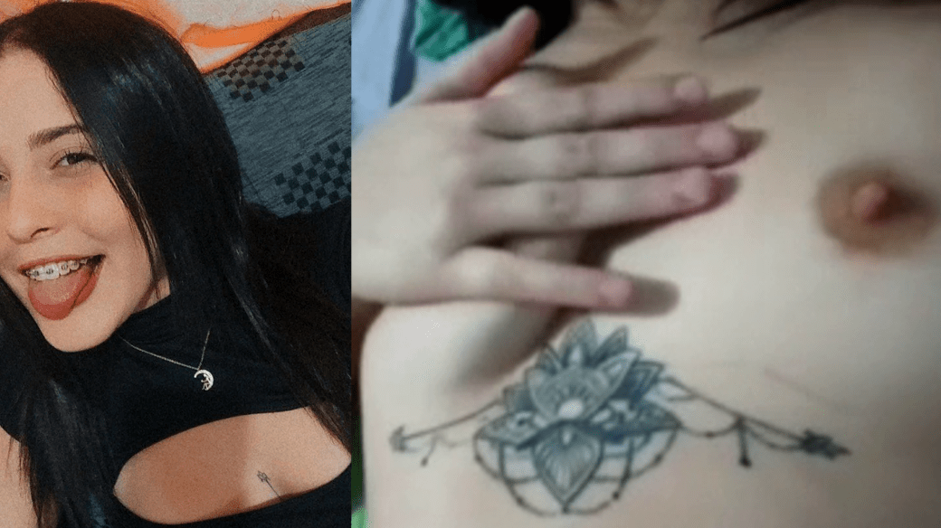 Colombian teen masturbates on free video