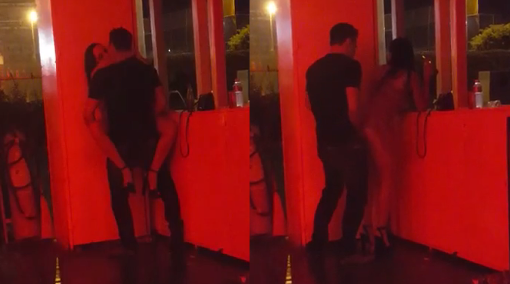 A couple at the disco got very hot