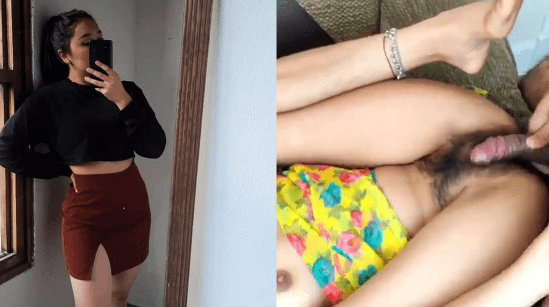 This young girl’s hairy pussy is begging for cock.