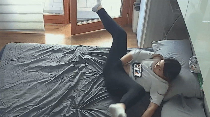 Dad puts a hidden camera to spy on his daughter when she masturbates