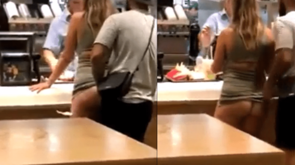 He fucks his wife while waiting for her Happy Meal