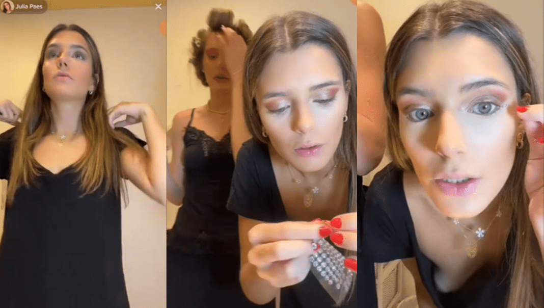 Put crystals on your face, but be careful not to show your boobs to the whole internet