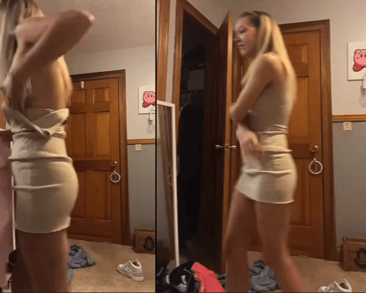 Don’t back down or the entire TikTok audience will see your boobs