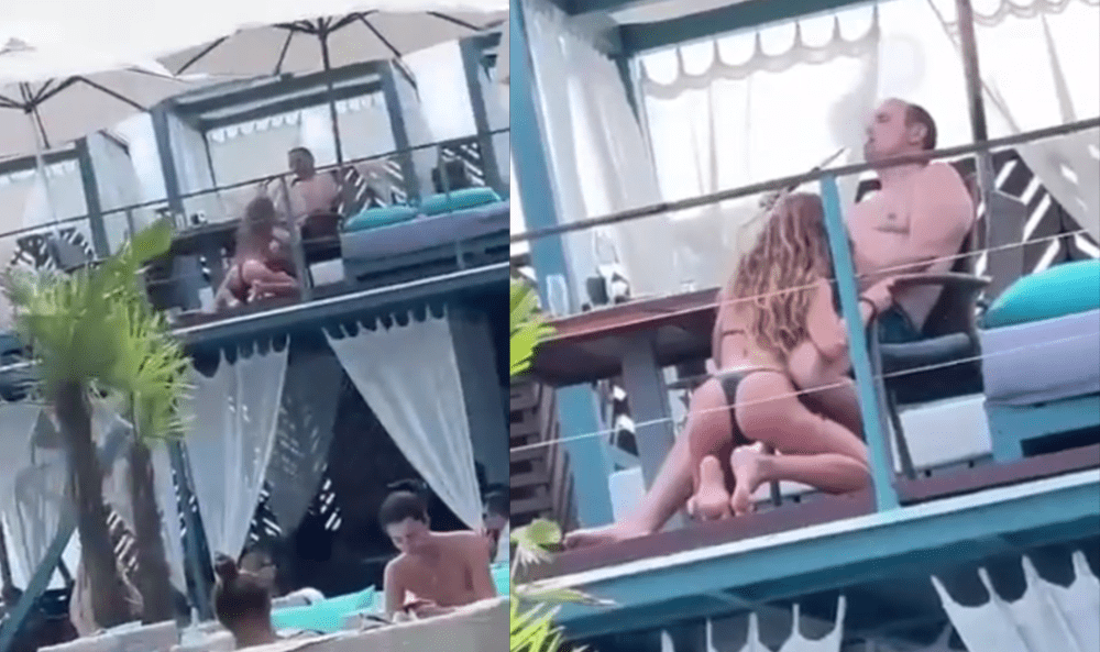 Millionaire at party gets blowjob from his whore