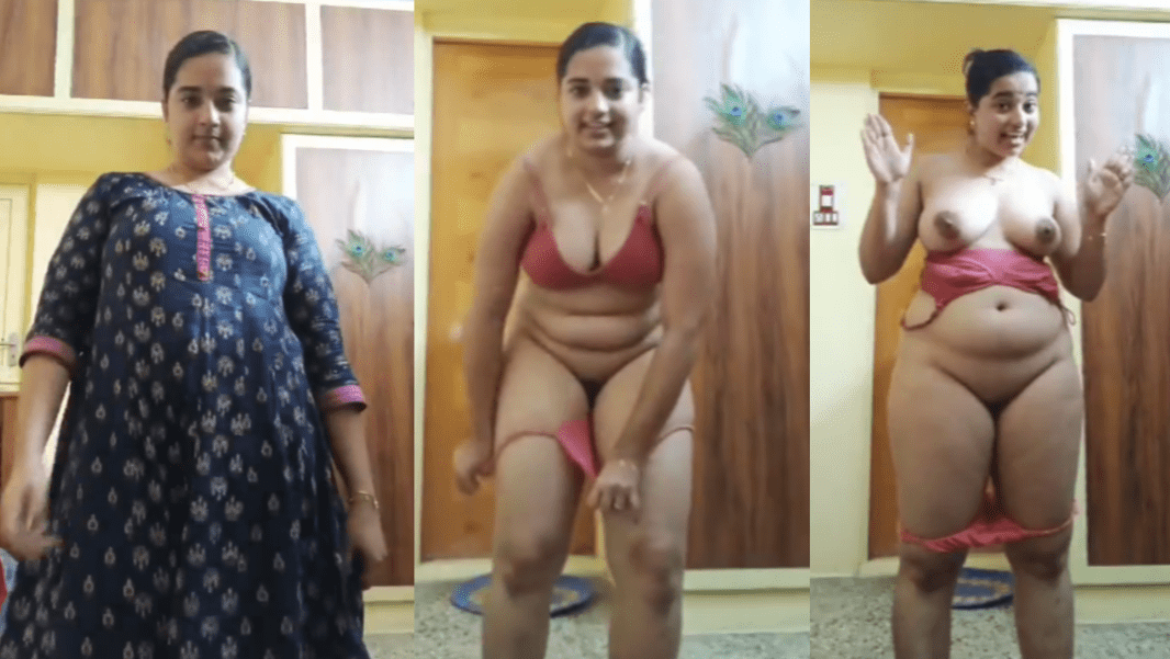 A surprise is hidden under the dress of a mature BBW