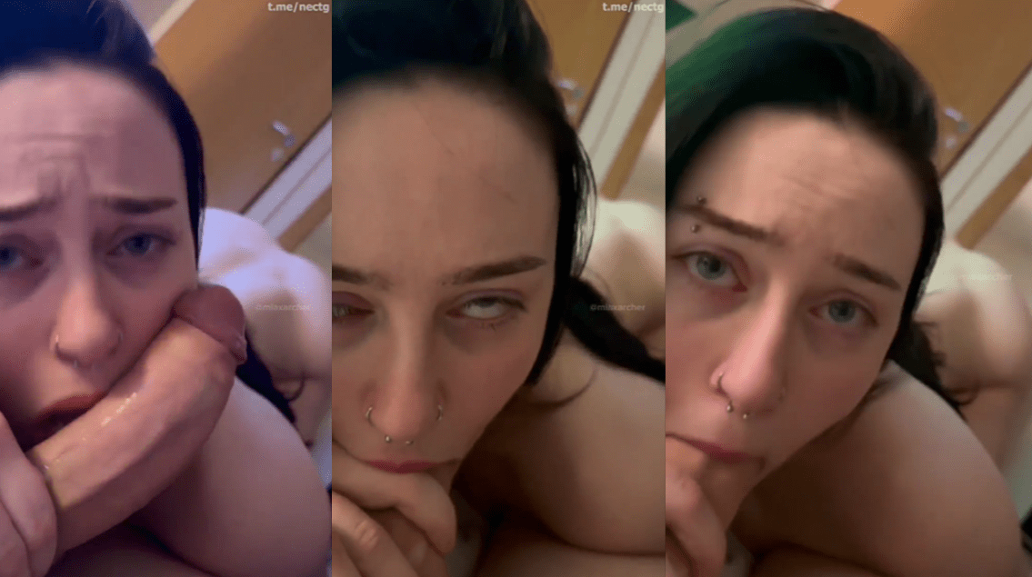 White ink girl with pretty eyes sucks you well