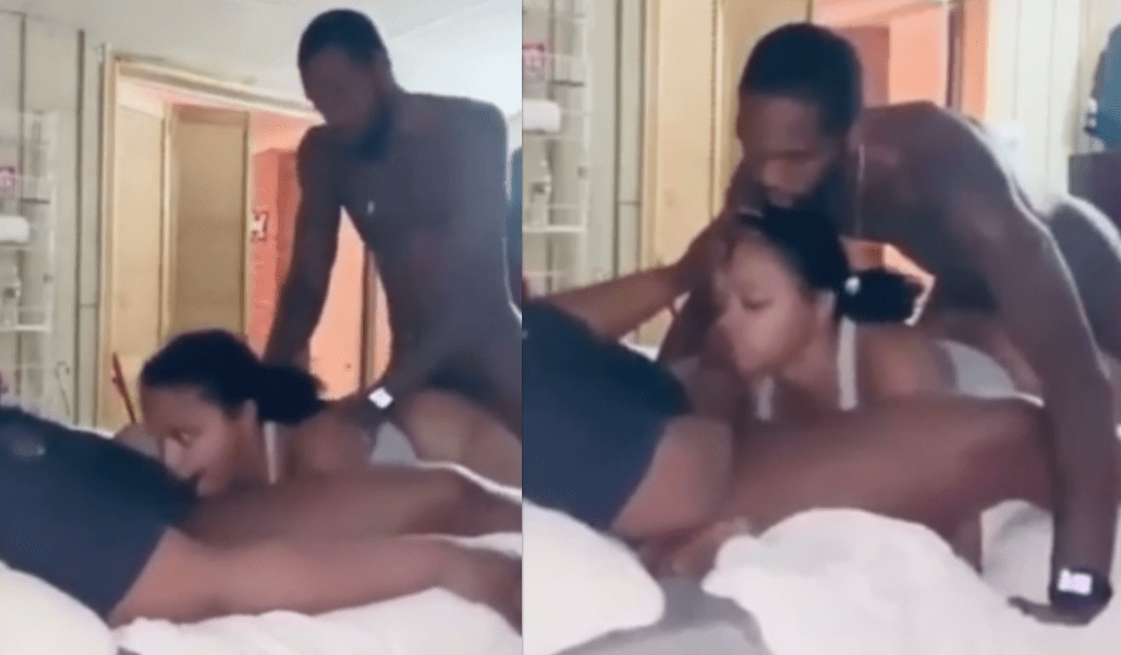 Ebony whore gets the train